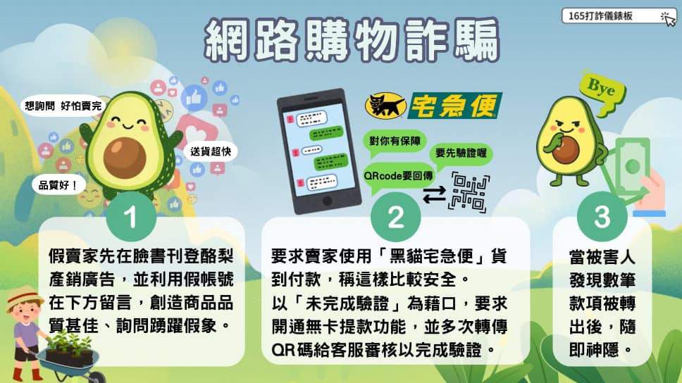165網路購物詐騙宣導